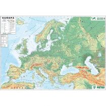 Piętka Mapa ścienna Europy. Fizyczna konturowa 1:3,3