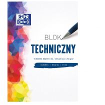 Oxford Blok techniczny A3/10K 250G biały 10szt)