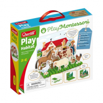 Quercetti Montessori Play Układanka magnetyczna Zabawa ze środowiskiem 0621