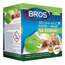 Bros Elektrofumigator i wkłady na komary ZIELONA MOC marki 955
