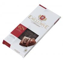 TAITAU czekolada gorzka TAITAU Exclusiv 62% kakao, tabliczka 50g wysokiej jakości czekolada z kakao pochodzeniem z Ghany, Arriby i Granady TTE-50-62