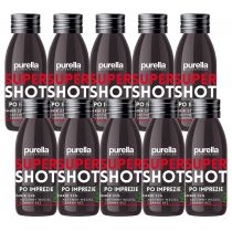 Purella SuperShot Po Imprezie imbir + czarny bez + węgiel zestaw 10 x 100 ml