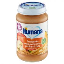 Humana Deserek BIO Śniadanko Wieloowocowe z płatkami 4 zbóż - bez mleka, cukru i konserwantów