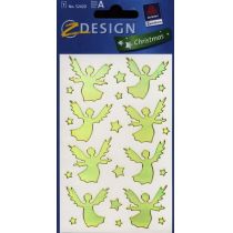 Avery Zweckform 52420 naklejka folia naklejki na Boże Narodzenie, anioł (efekt), 22 52420