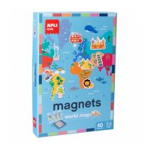 Apli Kids Magnetyczna układanka Apli Kids - Mapa świata