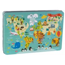 Apli Kids Puzzle XL Kids - Mapa świata 3+