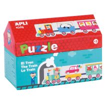 Apli Kids Puzzle w kartonowym domku Kids - Pociąg 3+