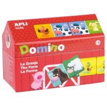 Apli Kids Domino w kartonowym domku Farma