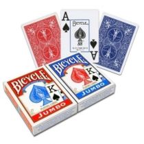 US Playing Card Co. US Playing card 1004949  Bicycle Rider Back Jumbo Index, karty do gry, 2 Pack 1004949