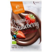 LIOFILIZOWANE TRUSKAWKI W MLECZNEJ CZEKOLADZIE BEZGLUTENOWE BIO 50 g - LANDGARTEN