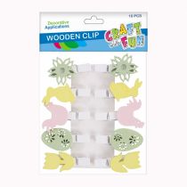 Craft with Fun Ozdoba dekoracyjna Drew Spinacz Wiosna 8szt 12/144
