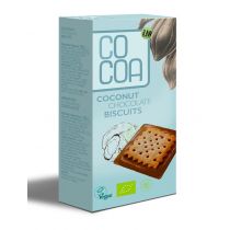 COCOA (czekolady i bakalie w surowej cze HERBATNIKI Z CZEKOLADĄ KOKOSOWĄ BIO 95 g - COCOA