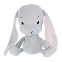Effik Królik Effik M Szary różowe uszy 35 cm 013024KEM