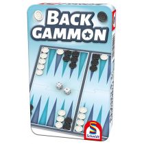 Backgammon w metalowej puszce) Nowa