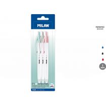 Фото - Ручка MILAN Długopisy  P1 ANTIBACTERIAL, 3 sztuki  (BWM10012IBG)