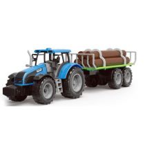 Askato Traktor z przyczepą z drewnem