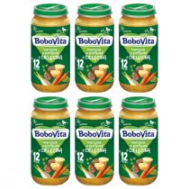 BoboVita Obiadek Warzywa w potrawce z cielęciną 1-3 lata zestaw 6 x 250 g