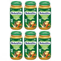 BoboVita Obiadek Warzywa w potrawce z cielęciną 1-3 lata zestaw 6 x 250 g