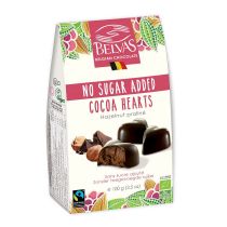 BELVAS Bejgijskie Czekoladki Serca Bez Dodatku Cukrów Bezglutenowe BIO 100g - Belvas
