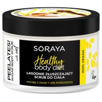 Soraya Healthy Body Diet Peelates łagodnie złuszczający scrub do ciała z ekstraktem z owsa i olejem krokoszowym 200g 87710-uniw