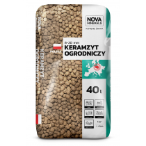 NOVA MINERALS Keramzyt ogrodniczy 8-20 mm 40l brązowy