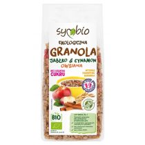 Symbio Granola owsiana Jabłko i cynamon bezglutenowa 350 g Bio