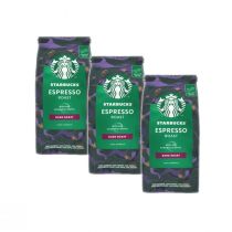 Starbucks Espresso Roast Kawa ziarnista Zestaw 3 x 200 g
