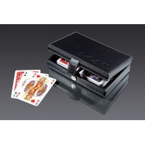 Piękne Karty do gry w skórzanym etui Piatnik Poker