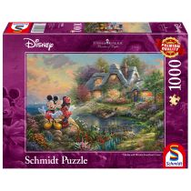 Schmidt Spiele, PQ Puzzle 1000 el. THOMAS KINKADE Myszka Miki & Minnie (Disney)