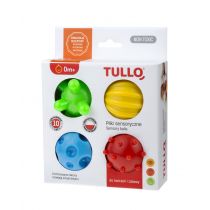 Piłki Sensoryczne Jeżyki Faktury Zestaw 4SZT Tullo