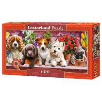 Castorland Puzzle 600 Puppies on a Shelf