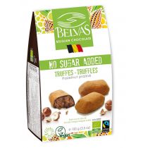 Chocolaterie Belvas - Chemin du Fundus 7 - 7822 Gh Chocolaterie Belvas Chemin du Fundus 7 7822 Gh Belgijskie czekoladki trufle z orzechami laskowymi bez dodatku cukrów bezglutenowe BIO 100 g Belvas 000-879F-533B0