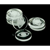 Crafters Znaczniki akryl transparentne oko 22x3mm 10szt - Crafters