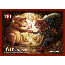 Puzzle Spotkanie chomika 140 elementów