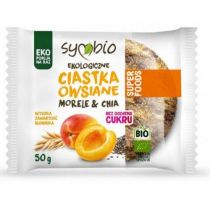 Symbio Ciastka owsiane morele i chia bez cukru Bio 50g -