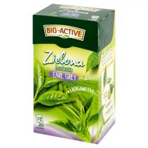 Big-Active Big-Active Zielona herbata Earl Grey z bergamotką 30 g (20 x 1,5 g)