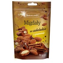 Bakalland Bakalland Migdały W Czekoladzie I Cynamonie, 80 g, Brak