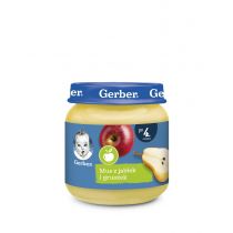 Gerber Deserek Mus z jabłek i gruszek po 4 miesiącu 125 g
