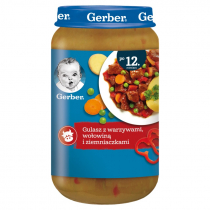 Gerber Gulasz z warzywami wołowiną i ziemniaczkami po 12 m-cu 250 g