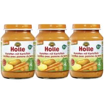 Holle Obiadek marchew z ziemniakami po 4. miesiącu Zestaw 3 x 190 g Bio