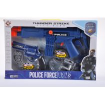 Zabawkowy Zestaw Policyjny Odznaka Pistolet MC