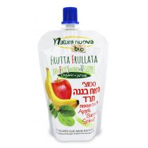 NATURA NUOVA (przeciery owocowe) PRZECIER JABŁKO-BANAN-SZPINAK BIO 100 g - NATURA NUOVA PR-NN-659498