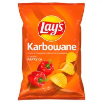 Lays Chipsy ziemniaczane karbowane o smaku papryka 130 g SPAR-5900259096777