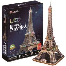 Cubicfun PUZZLE 3D Wieża Eiffla (Światło) 491992