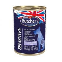 Butchers Blue Sensitive z jagnięciną i ryżem puszka 390g
