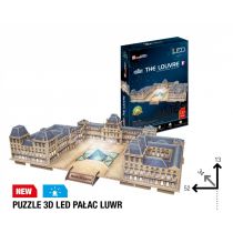 Cubicfun PUZZLE 3D Palac Luwr LED 306-20517
