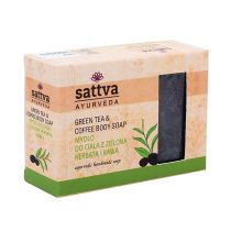 Sattva Mydło do ciała z zieloną herbatą i kawą 125 g