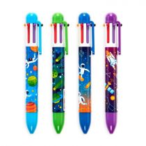Kolorowe Baloniki Długopis Mechaniczny 6w1 Astronauci