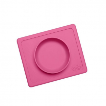 EZPZ, Silikonowa miseczka z podkładką, Mini Bowl, Różowy, 2w1