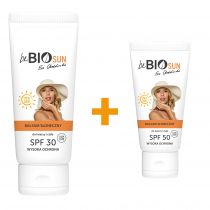 beBIO Ewa Chodakowska Zestaw balsamów słonecznych do twarzy i ciała Sun SPF30 + Sun SPF50 150 ml + 75 ml